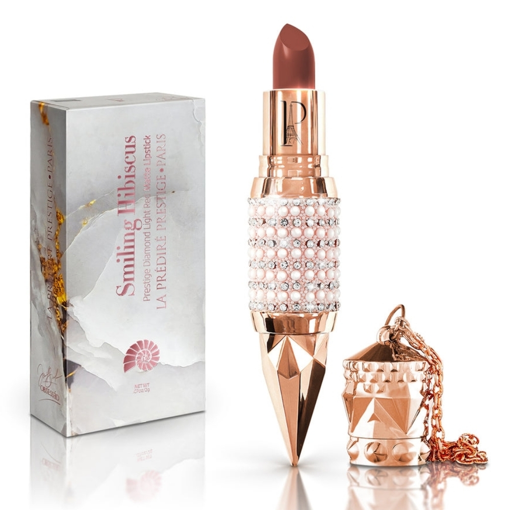 🍀Smiling Hibiscus Prestige Diamond Matte Lipstick